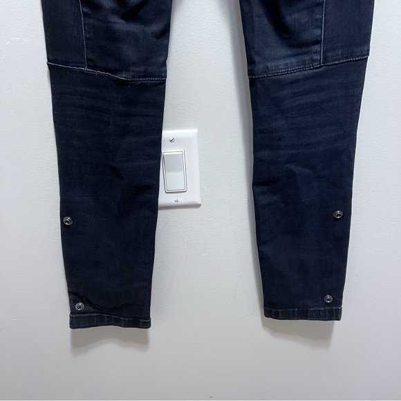 Zadig & Voltaire Grey Black Skinny Jeans Zipper Ankle Size 25 - Picture 13 of 15